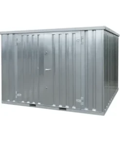 Contenedor de almacenamiento de 4 x 2 metros – con puerta doble en el lado largo