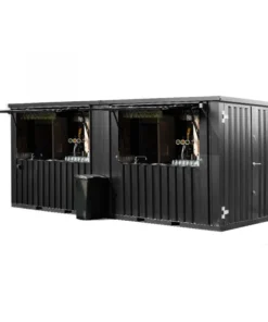 Contenedor Barra Desmontable 6×2 metros XL Negro RAL 9005