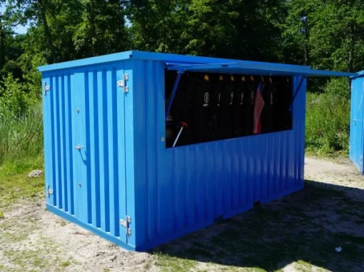 Contenedor Barra Desmontable 4×2 metros XL Azul RAL 5015 - Imagen 3