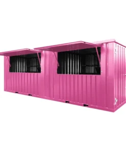 Contenedor Barra Desmontable 6×2 metros XL Rosa RAL 3015