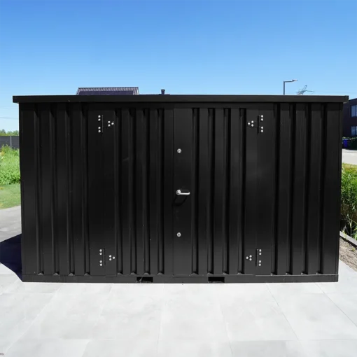 Contenedor de almacenamiento de 4 x 2 metros – con puerta doble en el lado largo - Imagen 3