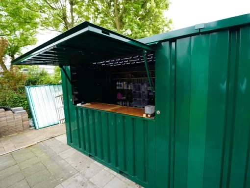 Contenedor Barra Desmontable XL 3×2 m Verde RAL 6016 - Imagen 3