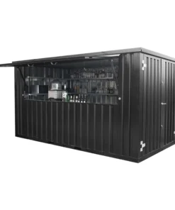 Contenedor Barra Desmontable 4×2 metros XL Negro RAL 9005